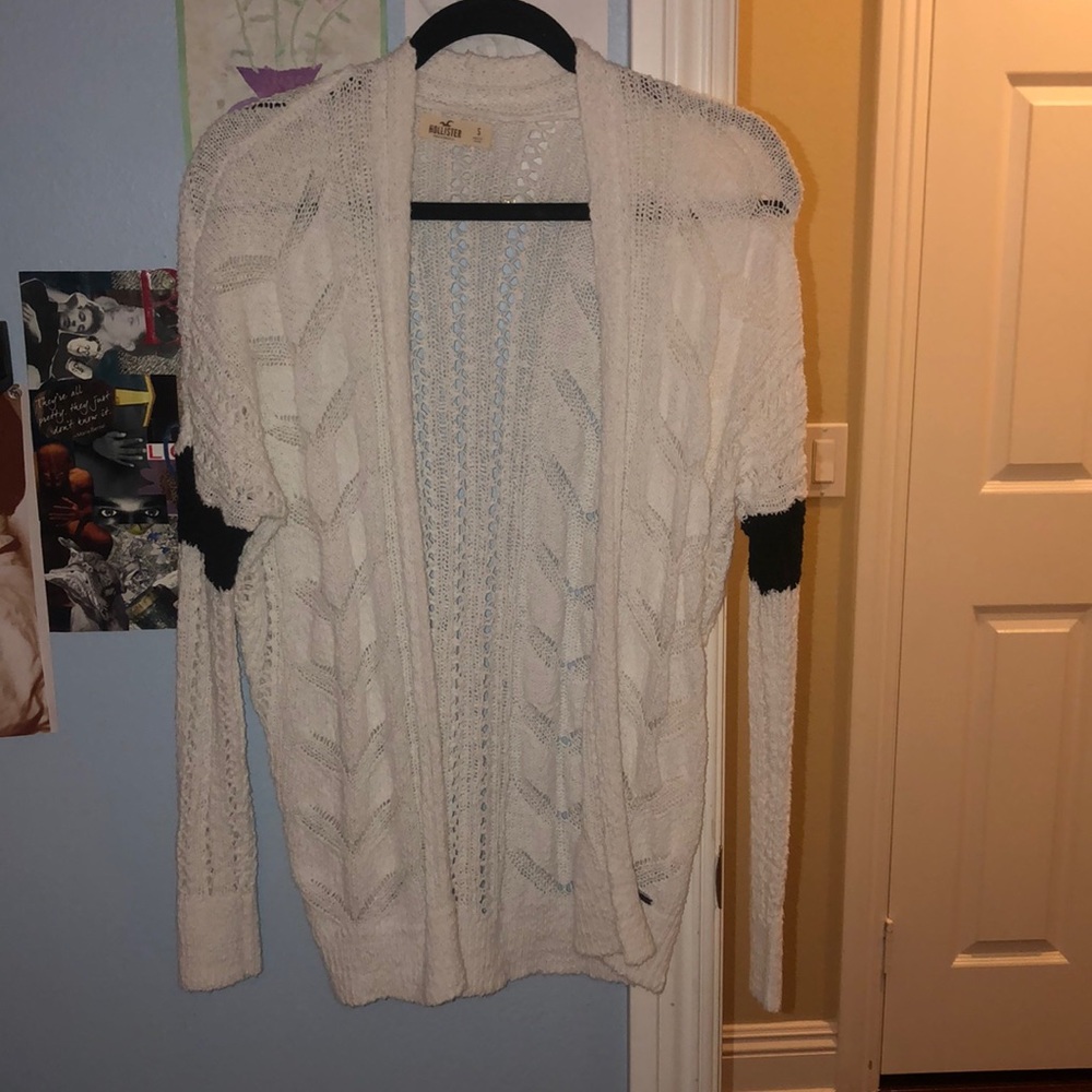 White Hollister cardigan